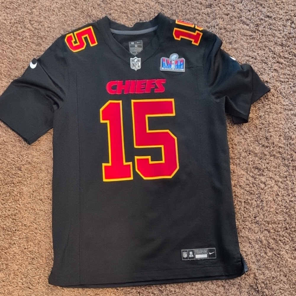 Nike Kids Kansas City Chiefs #15 Black Football Jersey